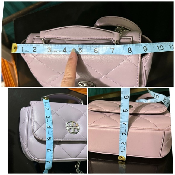 Tory bunch Willa soft quilt mini top handles across body bag - Picture 12 of 14